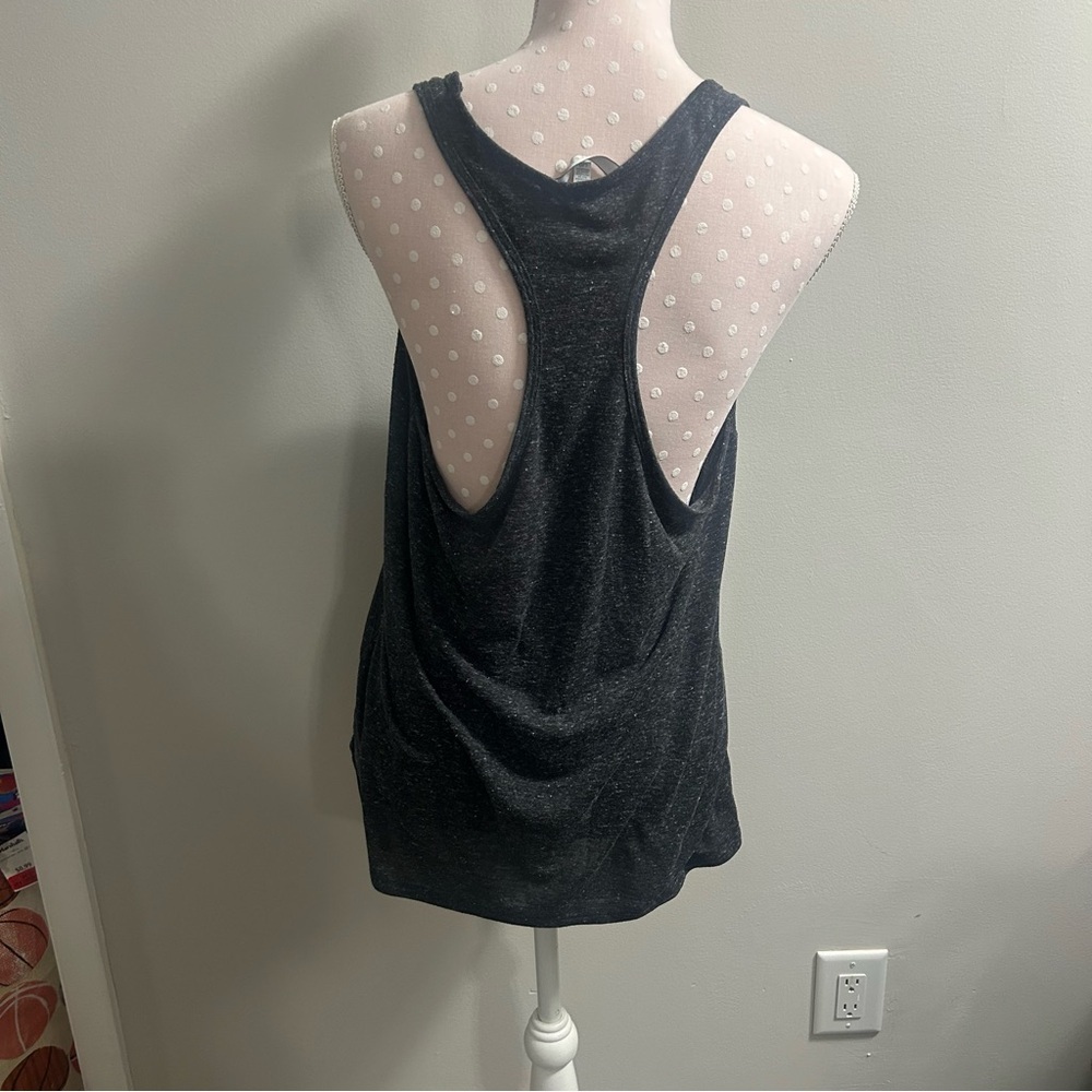 Women's Dark Grey Tank Top A4 - Picture 3 of 4